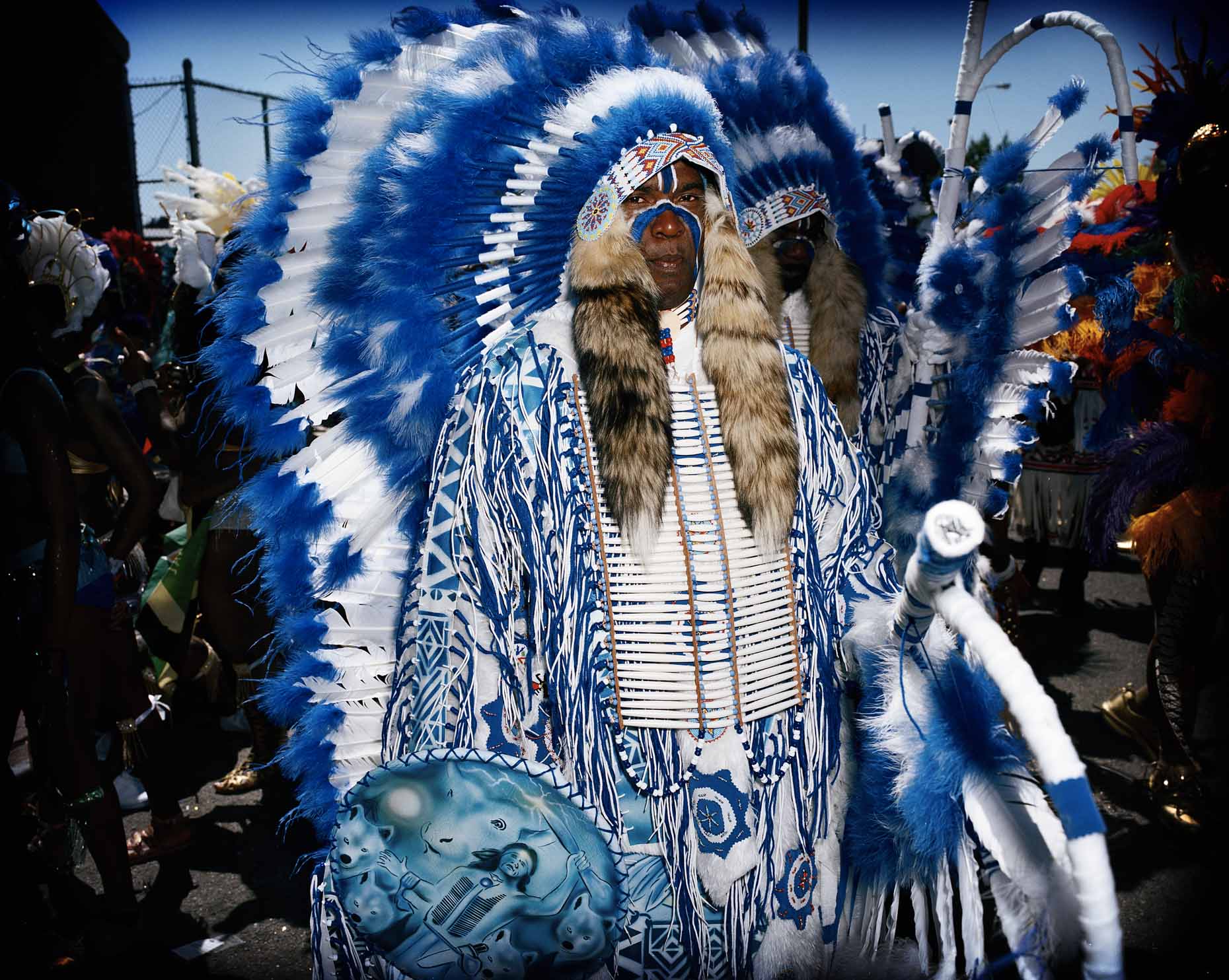 Print Blue Indian
